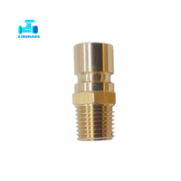 Robinet en laiton moulé N9, raccord rapide DME, connexion filetée NPT BSP 1/4~3/4'', vanne à boisseau sphérique 1/2 à connexion rapide de style américain pour tuyau basse pression