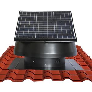 Ventilador Axial Solar de 40W para Techo, con Rodamientos de Bolas, IP68, Motor DC sin Escobillas, Carcasa de Acero Galvanizado, Turbina de Ventilación Giratoria de 360 Grados - Product Image 3