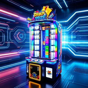 Machine d'arcade OEM personnalisée Leon Drop Prize Two One Redemption, empilable, avec sortie double ticket, sortie de cadeaux en peluche et jackpot caché, 110/220V - Product Image 2