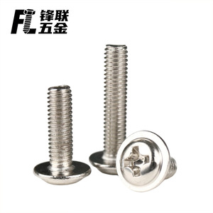 Tornillos de Cabeza Redonda Niquelados Fenglian M1 M5 con Arandelas Grado A DIN967 para Uso en la Industria de la Construcción - Product Image 3