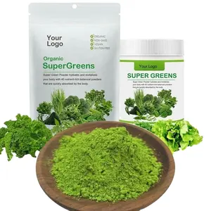 Gotobeauty bitkisel takviyeler Private Label organik Superfood Supergreens tozu süper yeşiller tozu