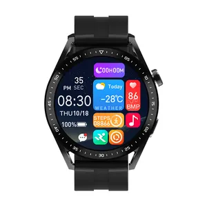 חדש הגעה HW3pro smartwatch 1.32 אינץ HD אלחוטי מטען NFC קול עוזר כפול כושר גשש חכם שעון HW3 פרו