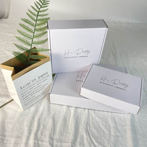 Boîte de courrier en carton ondulé noir, affine de courrier, littéraire, pour petite boîte d'affaires - Product Image 6