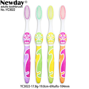 Cepillo de dientes de cerdas suaves para adultos Peiking Opera Mango de estilo <span class=keywords><strong>Facebook</strong></span> Diseño de cerdas altas y densas Marca Sunny Morning - Product Image 3