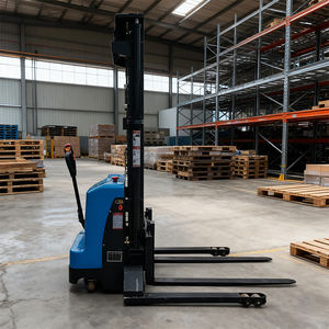 Produsen Cina Forklift listrik penuh 1ton 1,5 ton 2ton palet <span class=keywords><strong>Stacker</strong></span> Walkie mengangkat Platform untuk penggunaan luar ruangan - Product Image 3