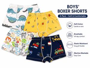 Boxers en coton <span class=keywords><strong>pour</strong></span> enfants, imprimés de dessins animés, sous-vêtements <span class=keywords><strong>pour</strong></span> garçons - Product Image 2