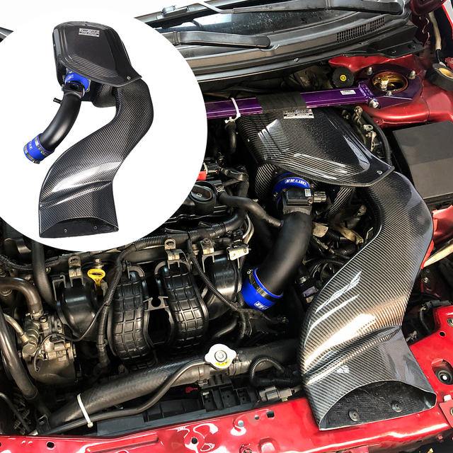EDDY Modified Car Air Intake High Flow Washable Reusable Cold Air Intake System for Mitsubishi Evo Lancer EX 1.8L/2.0L