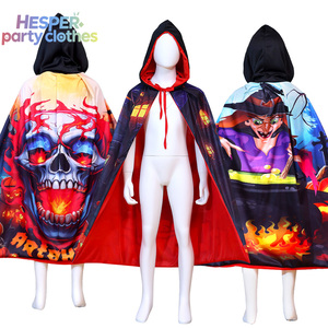 Capa Infantil HESPER para Halloween, Nueva Capa de Satén con Estampado de Personajes Animales Medievales para Disfraces de Carnaval - Product Image 2