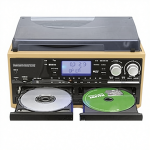 Chine fournisseur télécommande platine double rétro <span class=keywords><strong>lecteur</strong></span> <span class=keywords><strong>cd</strong></span> avec usb sd radio - Product Image 1