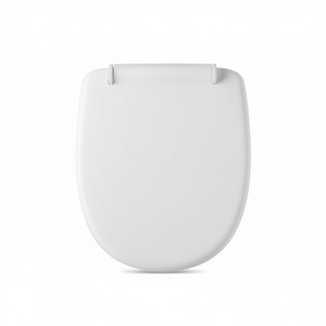 Asiento de inodoro para Astra Mia, forma de jarrón blanco, 50,5 cm de longitud, bisagras en espiral - Product Image 3