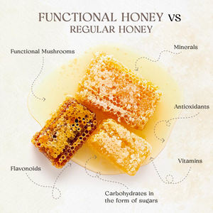 Palitos de miel de setas con setas Cordyceps para bienestar natural y energía Bolsa de 12 paquetes - Product Image 4