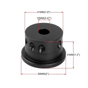 อะแดปเตอร์ยึดพวงมาลัยติดผนังสำหรับ Speedmo QR70 อลูมิเนียมอัลลอยด์ 50 มม. สีดำ - Product Image 1