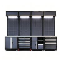 Armoire à outils combinée, chariot à outils robuste pour la réparation automobile, établi multifonctionnel pour l'entretien, armoire de rangement pour outils