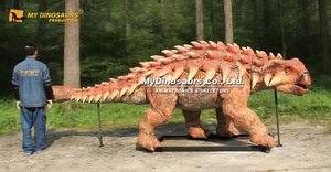 Sculpture de dinosaure grandeur nature en fibre de verre Ankylosaurus pour parc d'attractions My Dino - Product Image 5