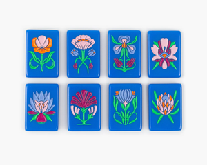 Fichas de Mahjong de Lujo The Botanical Line Blue-Eyed Jack - Acrílicas y Ecológicas - Product Image 5