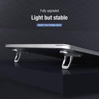Nillkin dudukan Laptop Universal, bantalan pendingin Laptop Mini dapat diatur untuk MacBook Footpad Anti-Slip Notebook Tablet berdiri