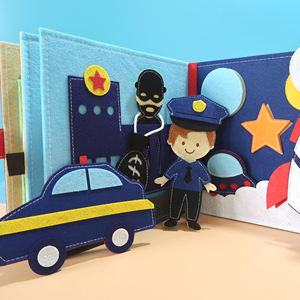 <span class=keywords><strong>Livre</strong></span> d'activités éducatives en feutre Montessori pour enfants - Apprentissage et jeu, couleur et taille personnalisées, âges 1-6 ans - Product Image 5