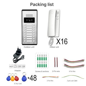 Teléfono de puerta de Audio de 2 cables, micrófono Dual, soporte de cancelación de ruido, cerradura eléctrica, cerradura magnética, transmisión no polar protegida - Product Image 2