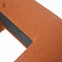 Canapé simple en polaire Teddy marron de luxe Tabouret de maquillage doux Fauteuil confortable pour chambre à coucher