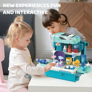 BGL 3 en 1 valise de Bus médical 34 pièces Kit de jouets dentaires docteur jouets semblant jouer <span class=keywords><strong>dentiste</strong></span> jeu de rôle ensemble pour tout-petit - Product Image 4