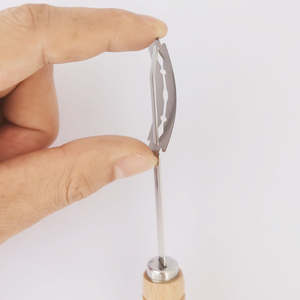 Lame à pain en acier inoxydable avec 5 couteaux, lame en bois pour panier d'étanchéité - Product Image 2