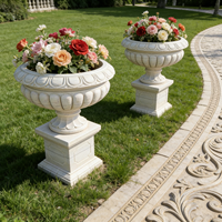 Pot de fleurs en marbre sur mesure, design et taille personnalisés, pot de fleurs moderne en marbre, vases en marbre pour la décoration de la maison