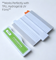 Raclette portable tout-en-un en ABS pour application de films de protection de téléphone, anti-rayures et anti-bulles, pour verre trempé et hydrogel