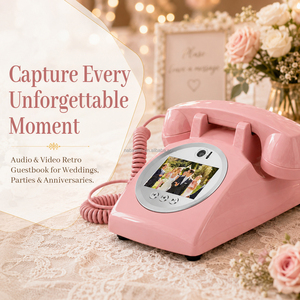 Cabine téléphonique personnalisable pour livre d'or audio de mariage, anniversaires, remises de diplômes - Product Image 2