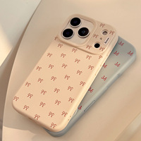 Coque pour iPhone 17 avec nœud mignon pour femme et fille, étui de protection en TPU pour iPhone 17 16 15 14 Pro Max Funda