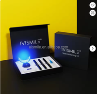 Kit de blanchiment dentaire professionnel sans fil rechargeable avec LED rouge-bleue, minuteur 15+10 min, étanche IPX6, pour usage domestique