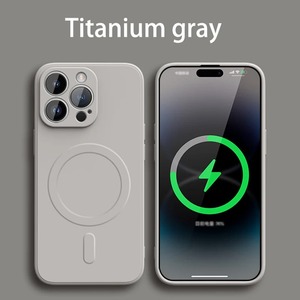 ใช้งานได้สำหรับเคสโทรศัพท์ iPhone 15, ซิลิโคนเหลว, ฝาครอบเต็มแม่เหล็ก, กระจายความร้อน, เคสโทรศัพท์กันกระแทก - Product Image 6