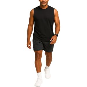 Débardeur de sport pour homme, en gros, décontracté, uni, personnalisé, anti-UV, écologique, à séchage rapide, respirant, avec broderie et fermetures éclair - Product Image 2