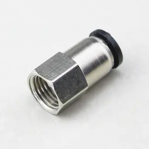 China Pneumatic PCF BSP Thread One-touch Straight Fittings Female Threaded Pneumatic Fitting