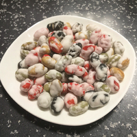 OEM mélange de trois haricots épicés rôtis salés et goûtés au wasabi sélection de collations colorées certifiées casher dans un sac en vrac