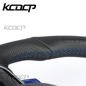 Volante de Cuero Compatible con <span class=keywords><strong>Volkswagen</strong></span> Golf 8 MK8 MK7 MK6 POLO GOLF 7 GTI R-line Passat CC GTS Scirocco GTE GTD GLI JETTA - Product Image 5