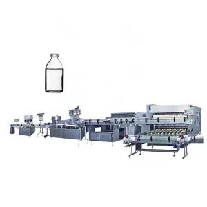 Automatic Glass Bottle IV Solution Washing Sterile Filling and Capping Machine Production Line with CIP/SIP