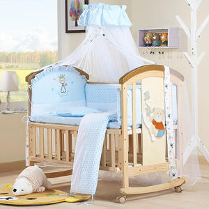 Детская деревянная кроватка с несколькими функциями - Product Image 1