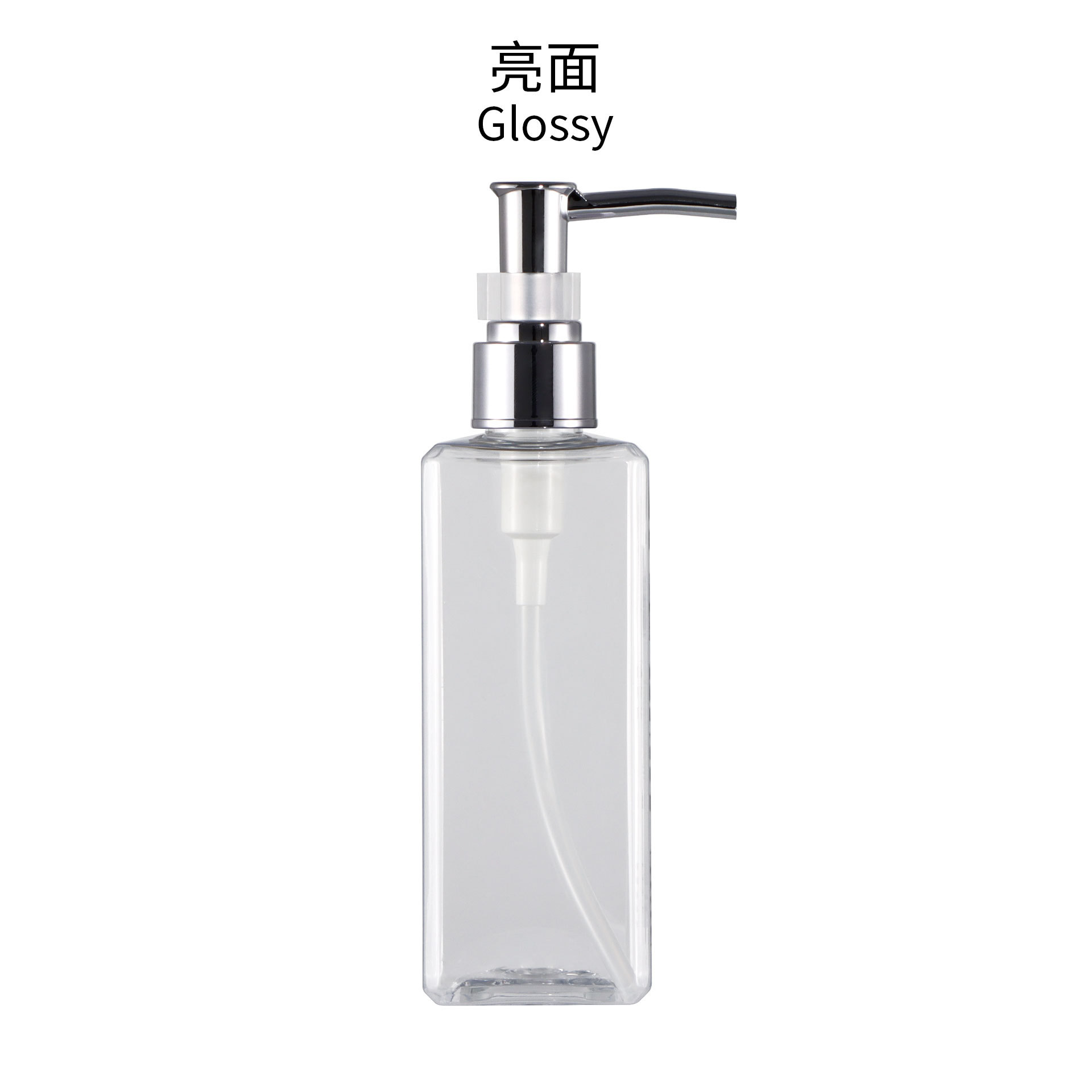 Flacon Transparent B18 Pompe Argent
