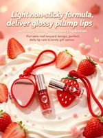 Nouvel arrivage : Kit de gloss à lèvres avec miroir et porte-clés – Huile à lèvres hydratante et waterproof de haute qualité – Vente en gros