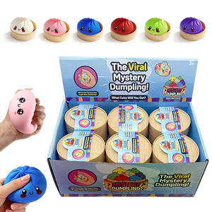 Caja Misteriosa de Squishy con Forma de Dumpling, Juguete Viral Antiestrés de Bao Bun para Aliviar el Estrés, Juguetes Sensoriales para Regalos de Cumpleaños y Festivos - Product Image 1