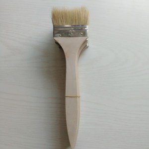 Wooden Handle Thin Board <b>Brush</b> 1-4 Inch Flat Pig Bristle Paint <b>Brush</b> For Glue Application Building Materials DIY Coating Tool - Product Image 2