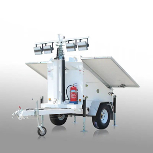 Thông minh năng lượng mặt trời cctv tháp ánh sáng di động tùy chỉnh năng lượng mặt trời Máy ảnh <span class=keywords><strong>Trailer</strong></span> với pin cho trang web việc làm - Product Image 2