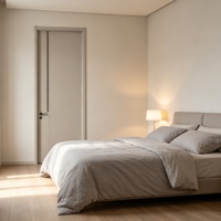 Puertas Interiores de Madera Polimérica Personalizables con Apertura Lateral, Decoración Moderna, Superficie Acabada, Bisagras para Puertas y Ventanas