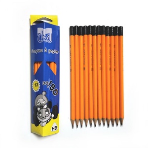 Lápices de Madera Natural de Alta Calidad, Juego de Lápices Hexagonales con Mina HB para Niños Escolares, Preafilados, de Madera Negra - Product Image 2