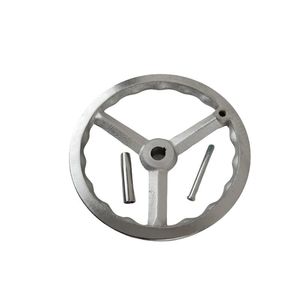 Corrugated Chrome Plated Handwheel Carbon Steel Square Hole Internal Wave CNC Machine Tool Cast Iron Handwheel Standard Height - Product Image 1