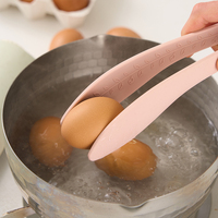 Pince alimentaire en silicone résistante à la chaleur, antiadhésive, pour la cuisine, la friture, la salade, les barbecues, pour la maison