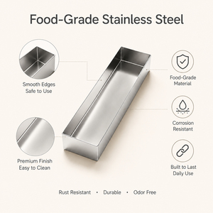 Net Red Stainless Steel Tiramisu Mold Rectangle Commercial Chinese Embryo Stall <strong>Baking</strong> Strip Box for Mousse Cheese for Cake Tool - Product Image 4