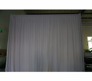 Stage Backdrop Stand Simple White Backdrop <b>Curtain</b> for Decoration Events Party Wedding - Product Image 1