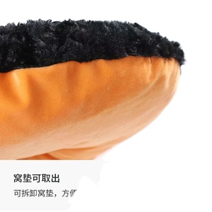 Nueva llegada de la perrera para mascotas de Halloween al por mayor completamente cerrado Little Devil Dog House estilo de moda cálido y divertido diseño de dibujos animados - Product Image 2