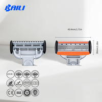유니크 안전 가드 스테인리스 스틸 5중날 코털/목뒤 면도날 트리머 포함